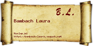 Bambach Laura névjegykártya
